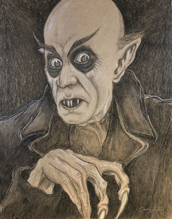 Nosferatu Drawing by Shawn Dooley