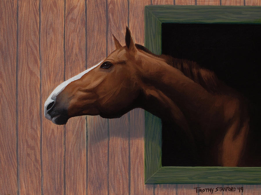 Nosing Around Painting by Timothy Stanford