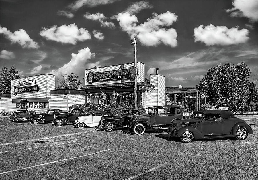 Nostalgic Cars At The Pub V2 Photograph by Brian Nicol - Fine Art America