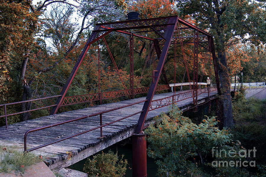 Nostalgic Passageway on the Historic Joppa Iron Bridge - Bertram Texas Photograph by Brigitte Blanchette Thompson Nostalgic Passageway on the Historic Joppa Iron Bridge - Bertram Texas Photograph by Brigitte Blanchette Thompson