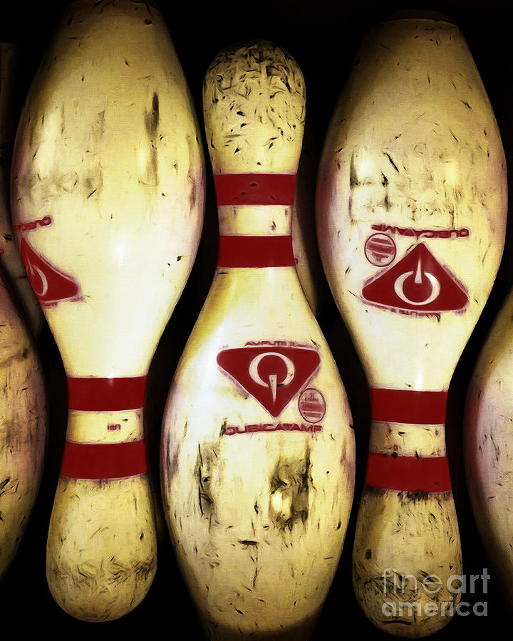 Nostalgic Vintage Bowling Pins 20200413ver Photograph by Wingsdomain Art and Photography