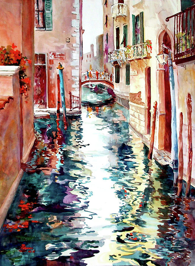 Nostro Canale - Our Canal Painting by Sheila Parsons