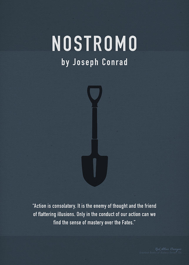 Book Mixed Media - Nostromo by Joseph Conrad Greatest Book Series 134 by Design Turnpike