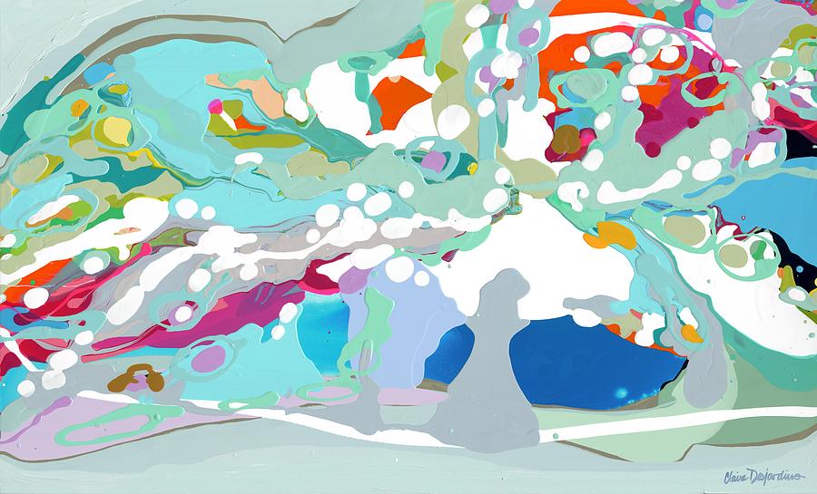 Abstract Painting - Not a Care in the World by Claire Desjardins Abstract Painting - Not a Care in the World by Claire Desjardins