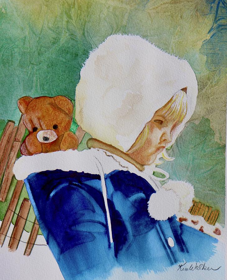 Not A Happy Camper Watercolor Painting by Kimberly Walker