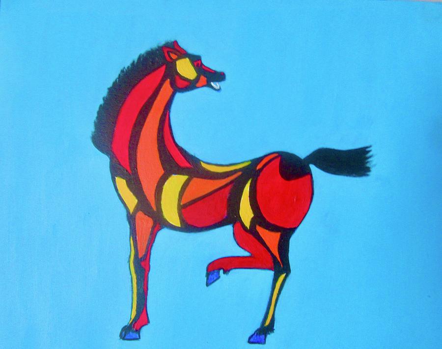 Not a Pale Horse Painting by Stephanie Moore