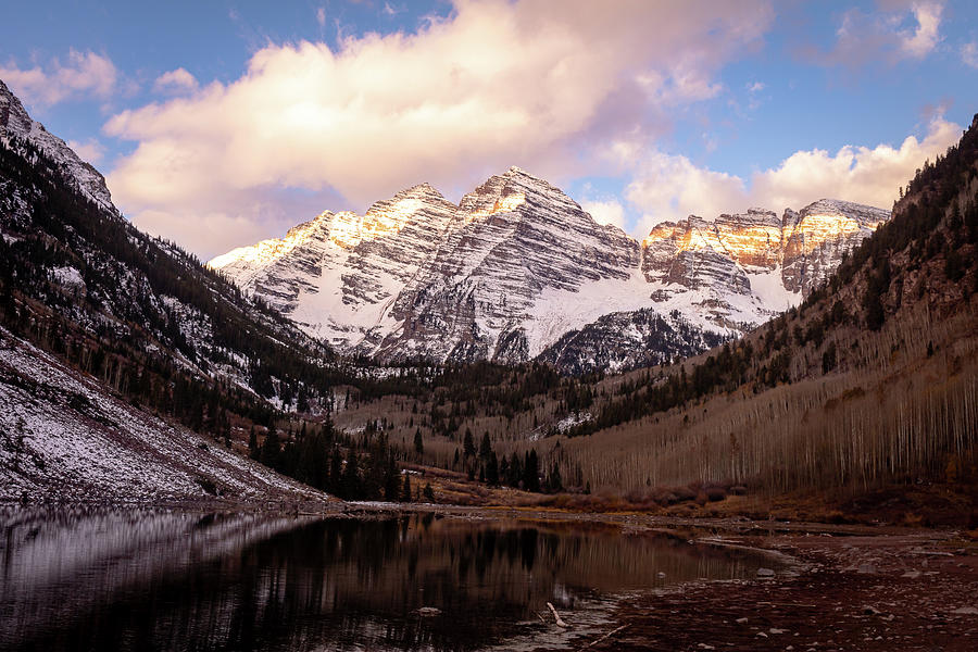 Not a Typical Maroon Bells Day Photograph by Courtney Eggers
