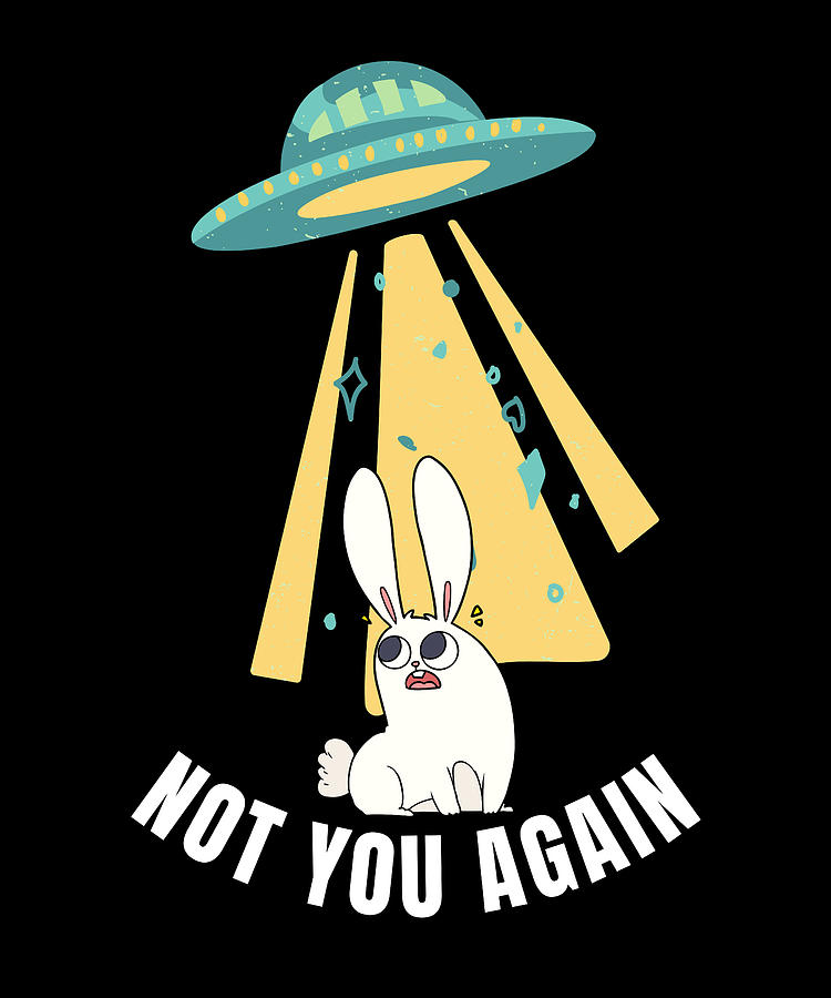Space Digital Art - Not you again - Alien catches a Rabbit by StickerKing