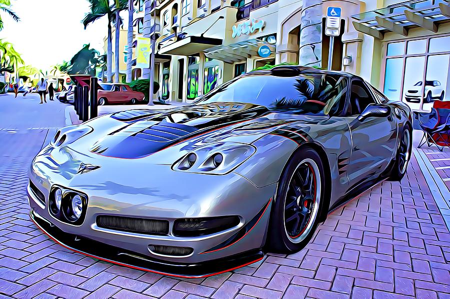 Car Photograph - Not Your Everyday Corvette  by Don Columbus