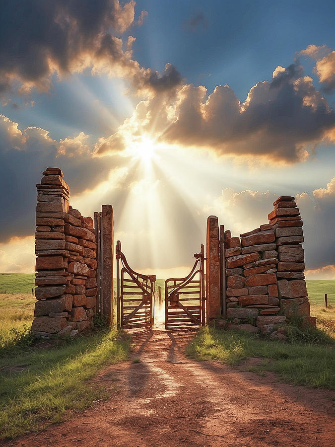 Nothing but the Creaking of a Rusty Gate Digital Art by Aaron Spong