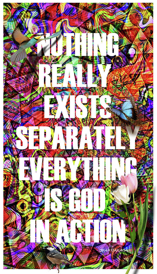 Nothing Really Exists Separately Digital Art by J U A N - O A X A C A