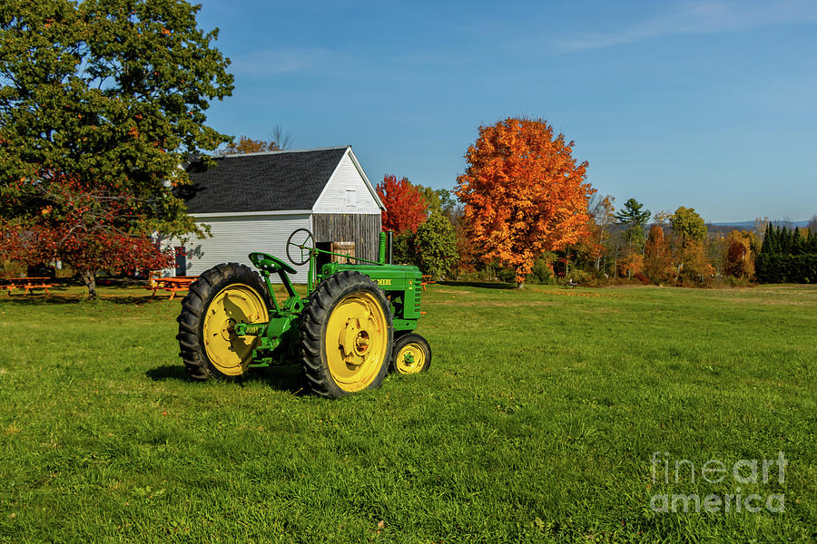 Fall Photograph - Nothing Runs Like a Deere by Elizabeth Dow