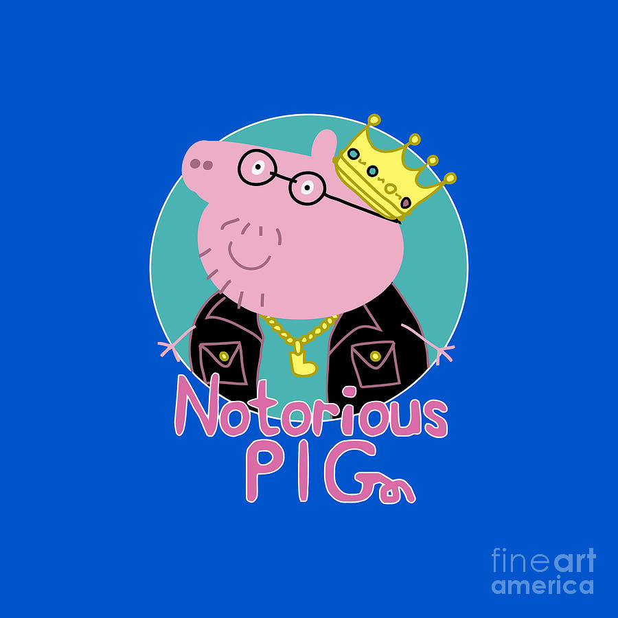 Notorious P I G0-Peppa Pig Drawing by Lili Usada - Pixels