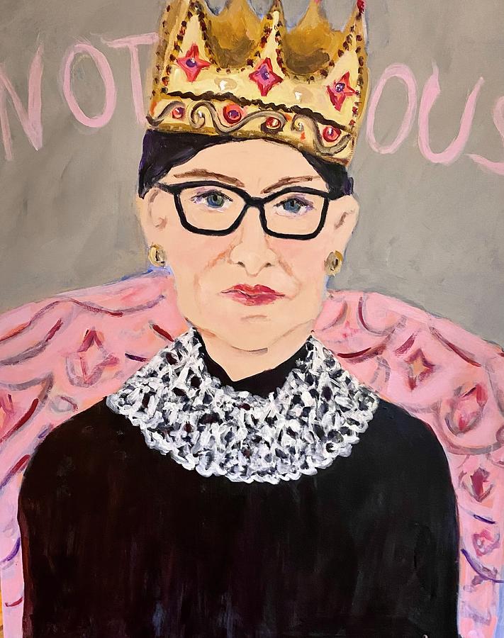 Notorious RBG #3 Painting by Sandy Welch