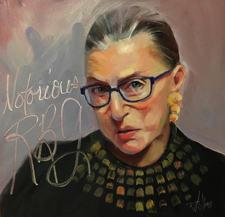 Notorious RBG Painting by Robin Wellner