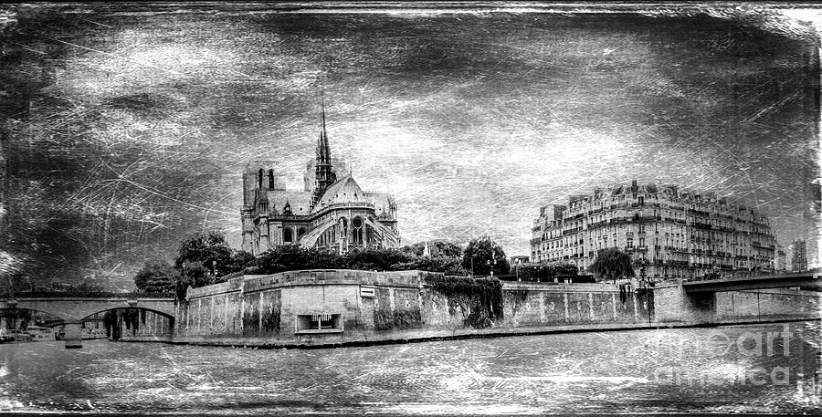 Memories Photograph - Notre Dame. by Born Silver