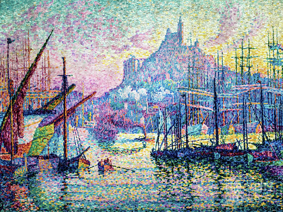 Notre Dame de la Garde Marseilles by Paul Signac 1906 Painting by Paul Signac