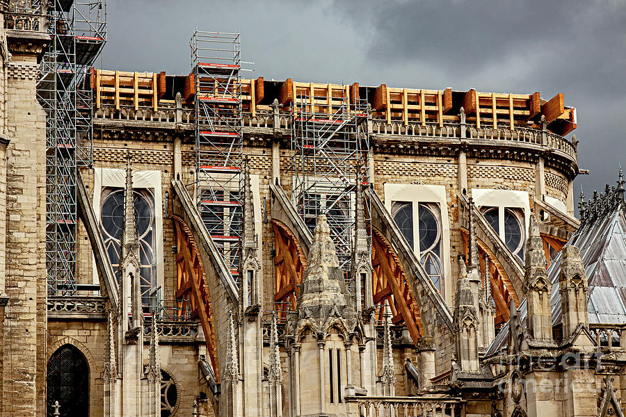 Notre Dame De Pairs - Reconstruction After The Fire - Paris, France Photograph