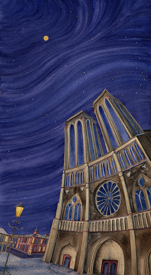 Notre Dame de Paris III Painting by Scott Kirby