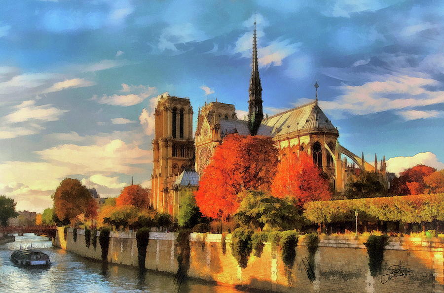 Notre-Dame de Paris Digital Art by Jerzy Czyz