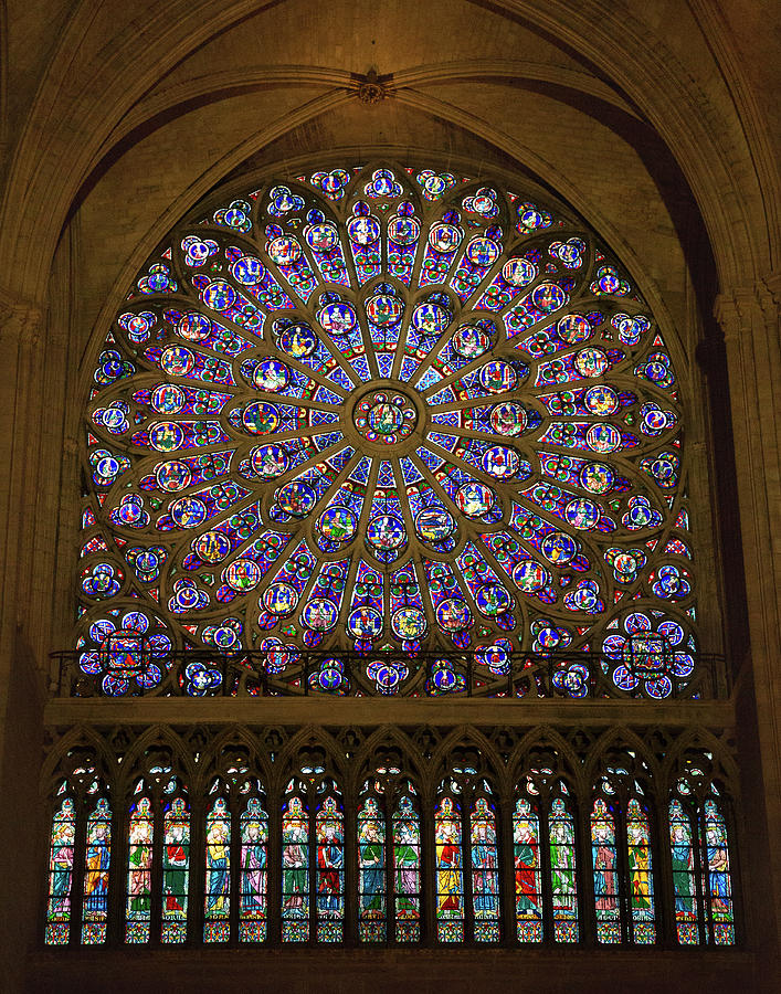 Notre Dame Rose Window Photograph by Jemmy Archer