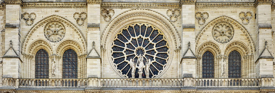 Notre-Dame Rose Window Photograph by Weston Westmoreland