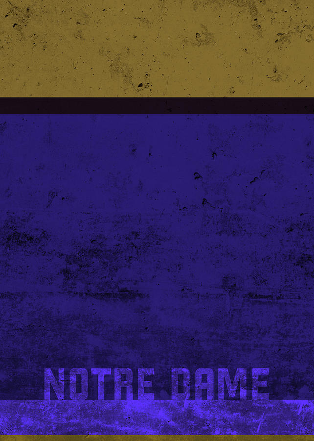 Notre Dame Mixed Media - Notre Dame Team Colors College University Bold Simple Series by Design Turnpike