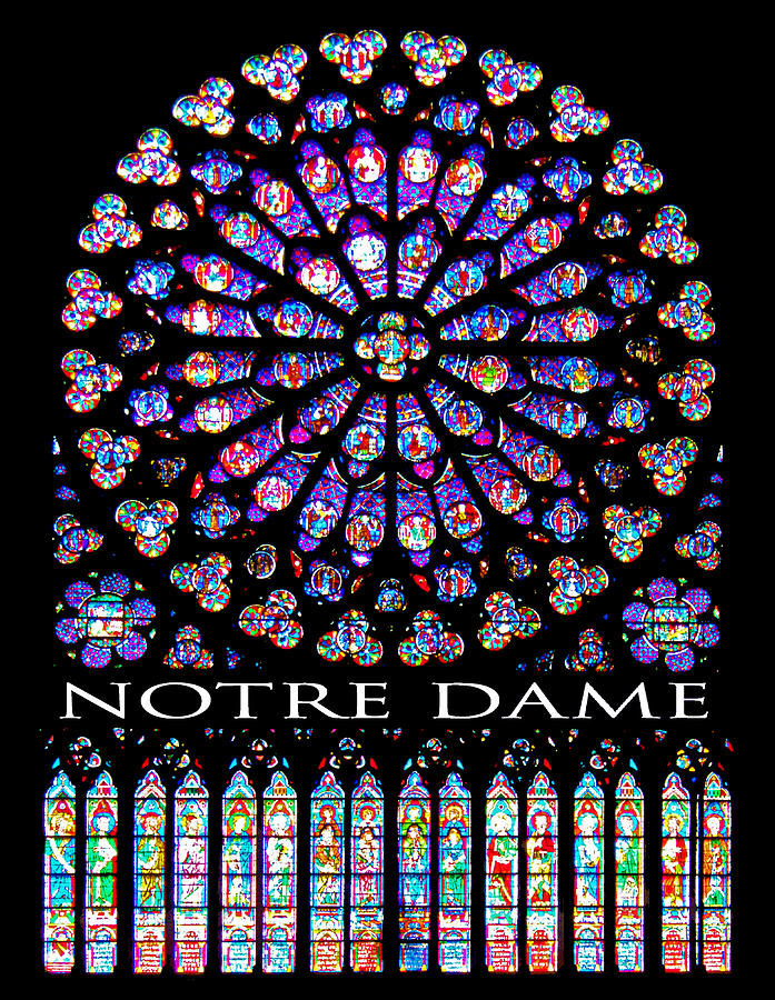 Notre Dame Painting - Notre Dame Tee Tees T-Shirt T Shirt by Tony Rubino