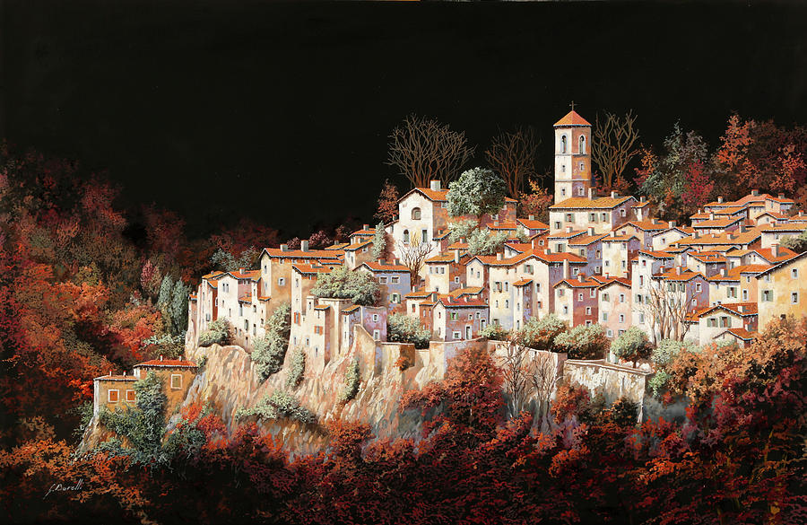 Notte Sulla Rocca Painting by Guido Borelli