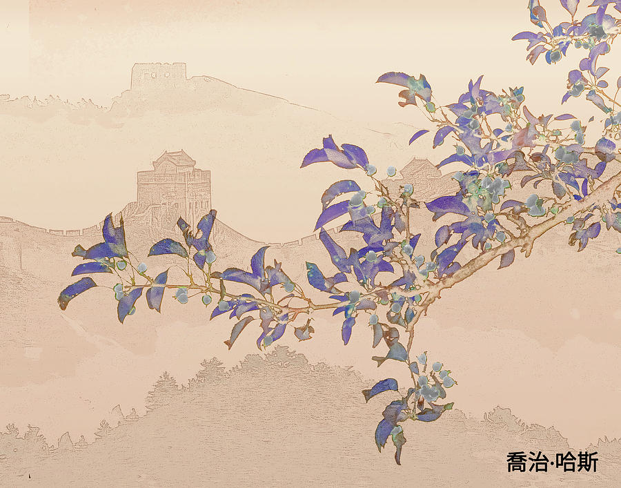 Nouveau Chinese Crabapple  Digital Art by George Harth