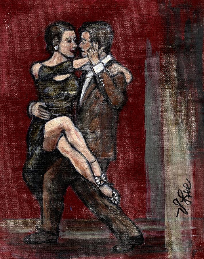 Nouveau Tango Lift Painting by VLee Watson
