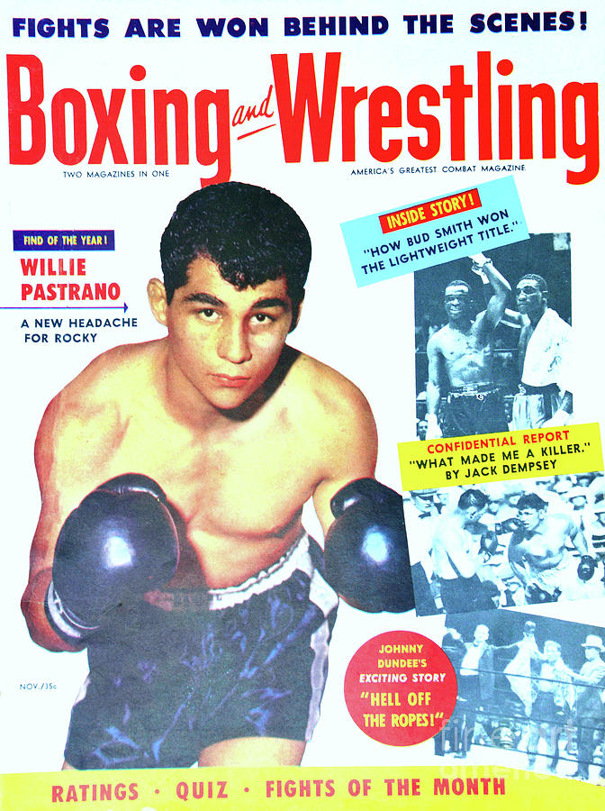 Nov 1953 Boxing And Wrestling Mag Cover Photograph