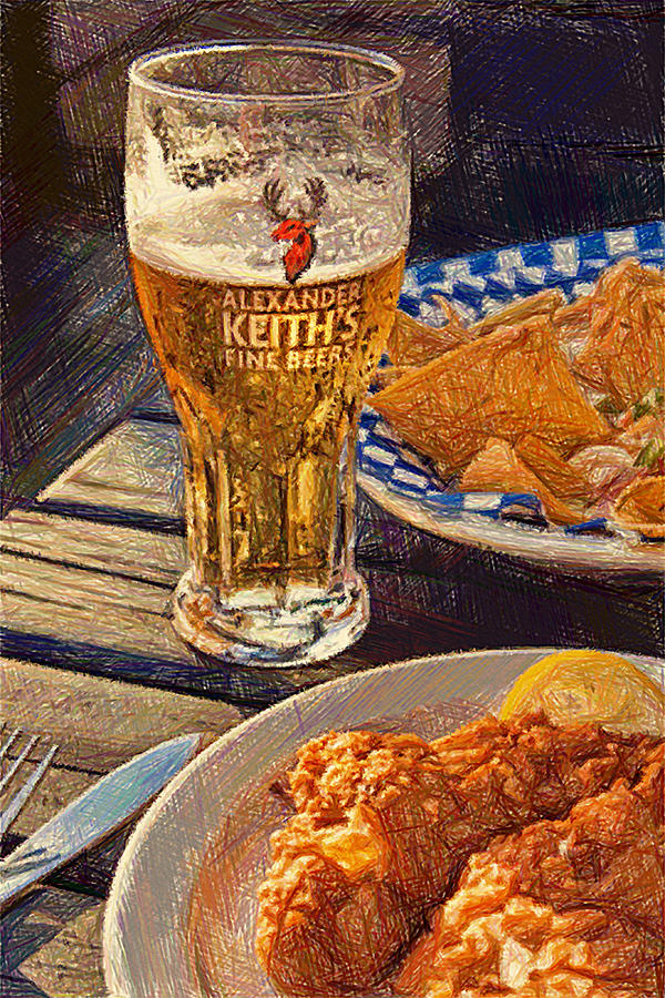 Nova Scotia beer and food Photograph by Tatiana Travelways