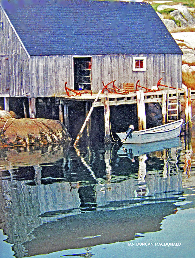 Boat Photograph - Nova Scotia Blue by Ian MacDonald