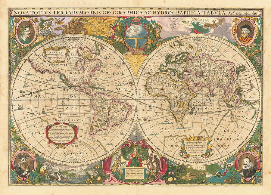 Nova Totius Terrarum Orbis Geographica Ac Hydrographica Tabula Auct ...