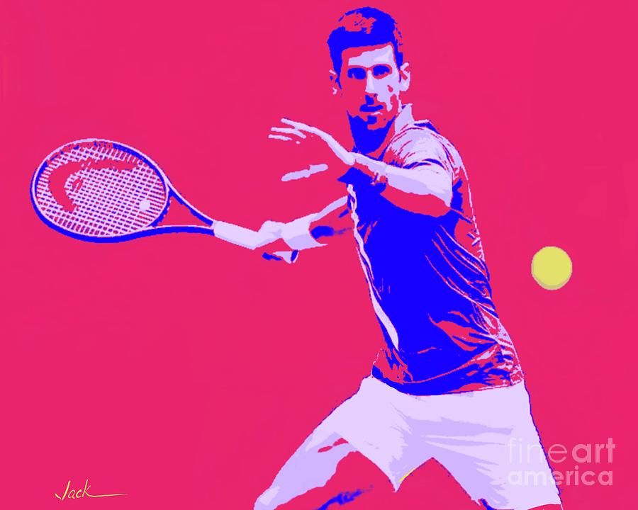 Novak Painting - Novak 2020 by Jack Bunds Novak Painting - Novak 2020 by Jack Bunds