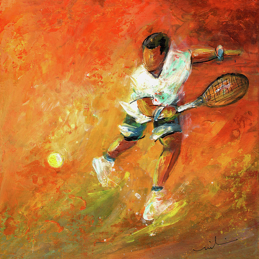 Novak Djokovic Dream 01 Painting by Miki De Goodaboom
