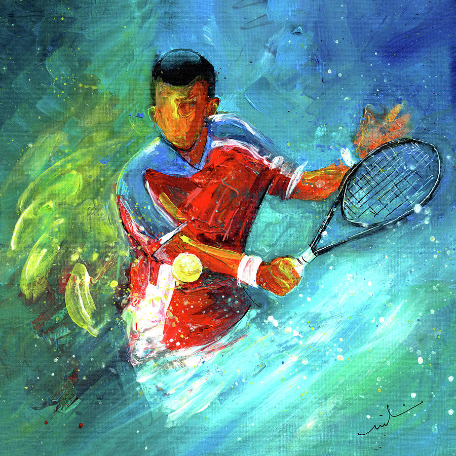 Novak Djokovic Dream 02 Painting by Miki De Goodaboom