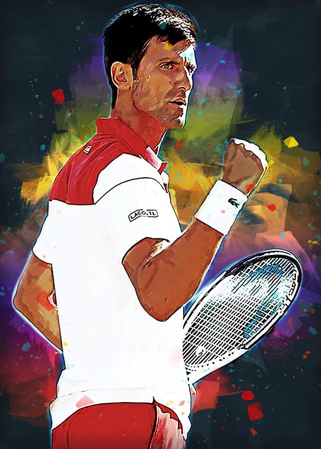 Novak Djokovic Digital Art By Yopi Coles Fine Art America 4473