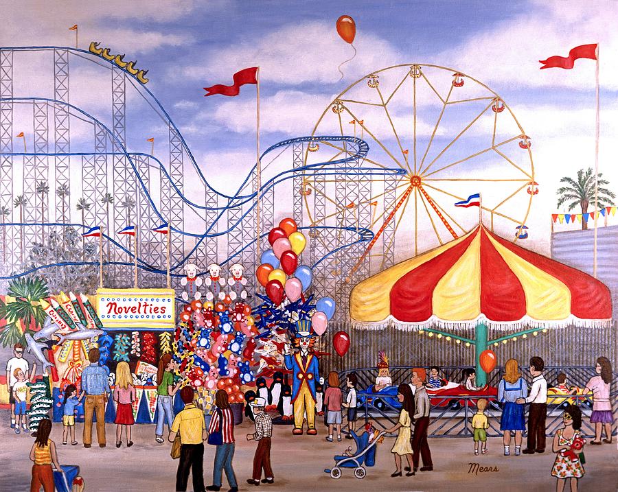 Novelties at the Carnival Painting by Linda Mears