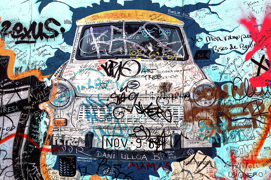 November 9th 1989 Mural on the Berlin Wall Photograph by John Rizzuto