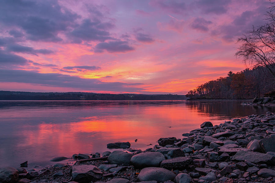 Hudson River Photograph - November Dawn On The Hudson by Jeff Severson Hudson River Photograph - November Dawn On The Hudson by Jeff Severson