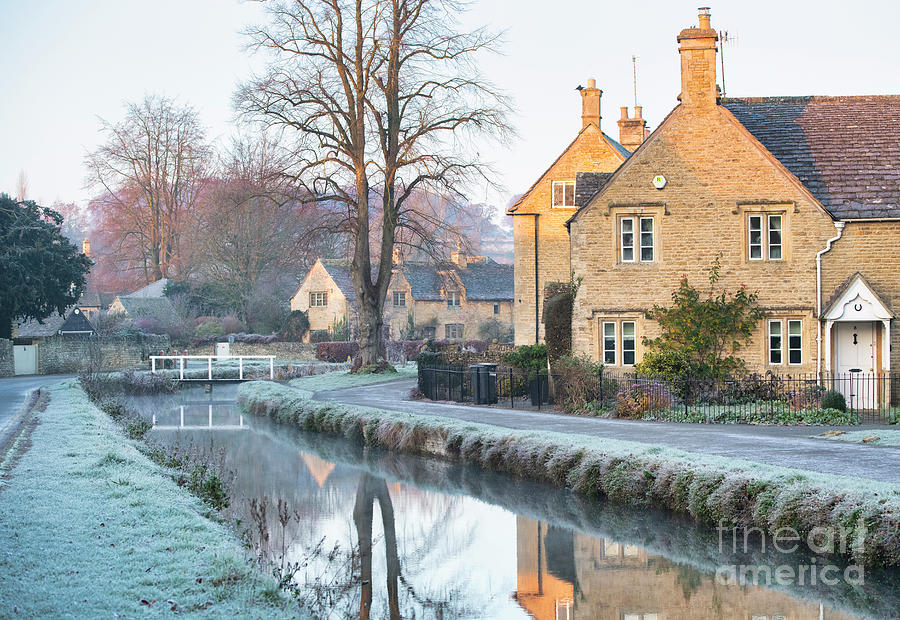 November Frost along the River Eye Lower Slaughter Photograph by Tim Gainey