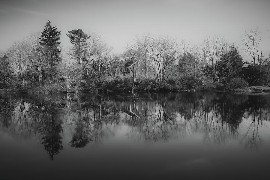 November In New England - Black And White Photograph