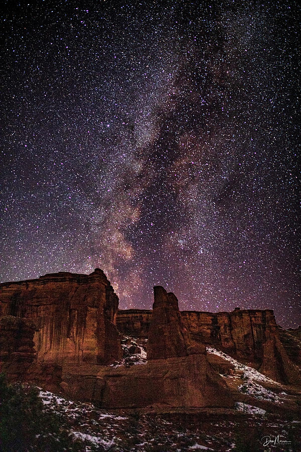 November Milky Way From Arches National Park - Color Photograph by Dan Norris