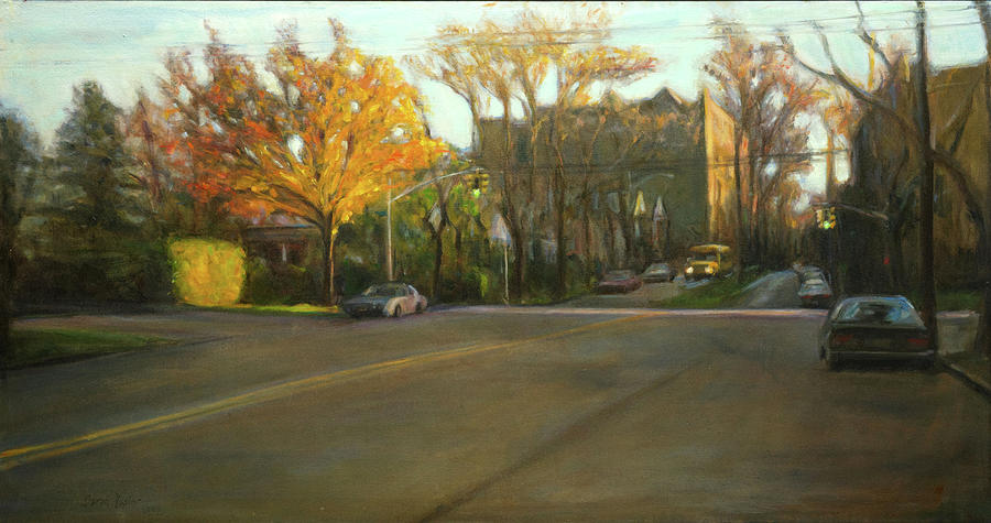 Fall Painting - November Minute by Sarah Yuster