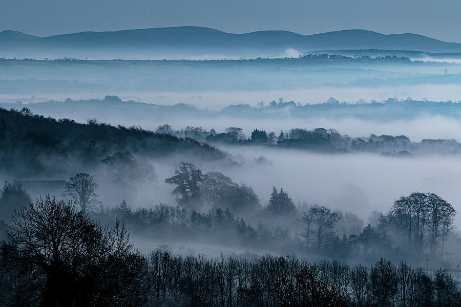 November Mist - Letterkenny, Donegal Photograph by John Soffe