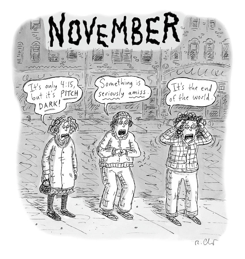 November Drawing by Roz Chast