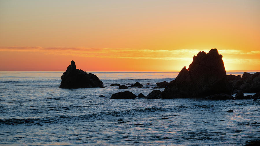 November Sunset in Malibu Photograph by Matthew DeGrushe