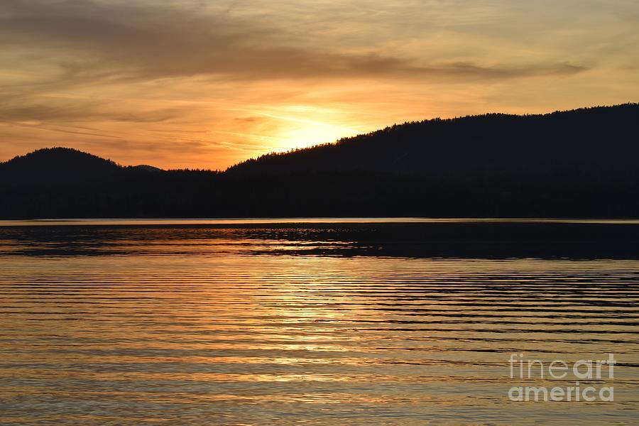 November Sunset On Schroon Lake Photograph by Stefania Caracciolo